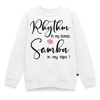 Danse rythmique de samba - Sweat Premium enfant bio - blanc - Devant - AI Model Kid Male (0cm)
