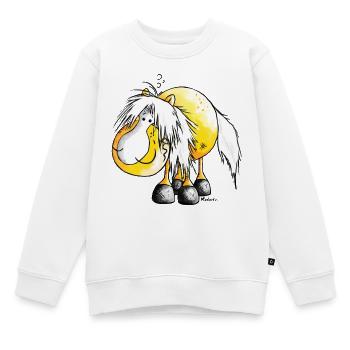 Haflinger - Avelignese - Cheval - Sweat Premium enfant bio - blanc - Devant - AI Model Kid Male (0cm)