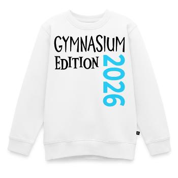 Gymnasium 2026 - Kinder Premium Organic Sweatshirt - Weiß - Vorne - AI Model Kid Male (0cm)