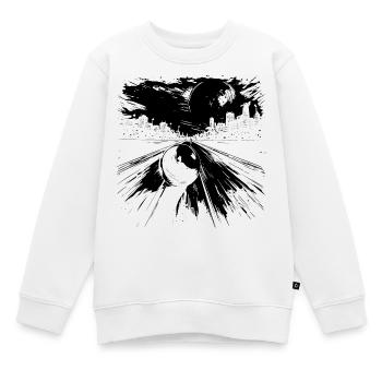 Bowling - Kinder Premium Organic Sweatshirt - Weiß - Vorne - AI Model Kid Male (0cm)