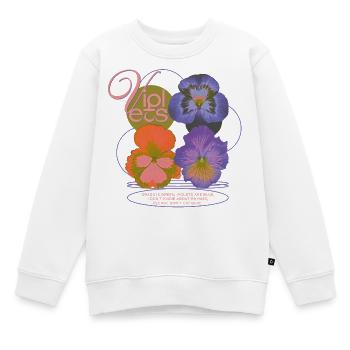 Poème de Violet Fleur Humour - Sweat Premium enfant bio - blanc - Devant - AI Model Kid Male (0cm)