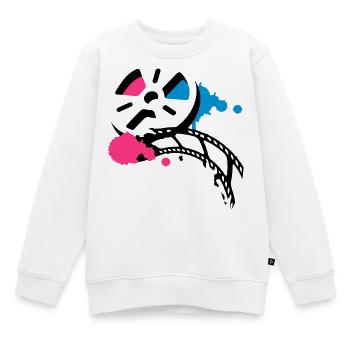 Une vieille bobine de film avec un film - Sweat Premium enfant bio - blanc - Devant - AI Model Kid Male (0cm)