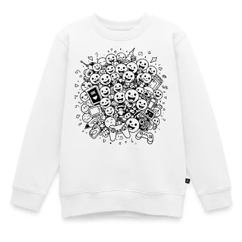 Gambler generation - Kids Premium Organic Sweatshirt - white - Front - AI Model Kid Male (0cm)