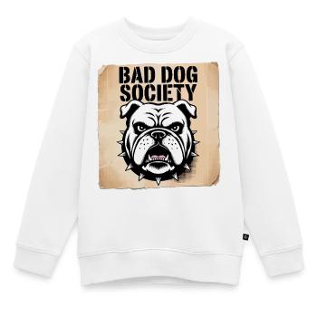 Die Gesellschaft der bösen Hunde - Kinder Premium Organic Sweatshirt - Weiß - Vorne - AI Model Kid Male (0cm)