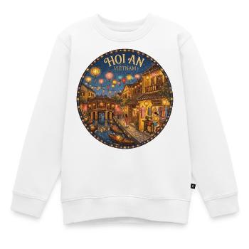 Hoi An Vietnam - Kinder Premium Organic Sweatshirt - Weiß - Vorne - AI Model Kid Male (0cm)