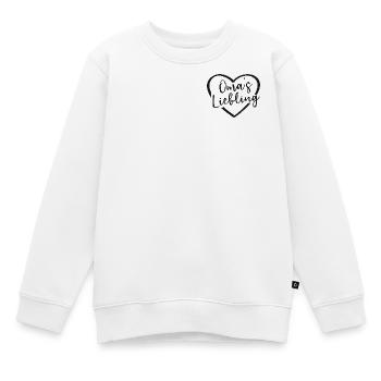 Oma's Liebling - Kinder Premium Organic Sweatshirt - Weiß - Vorne - AI Model Kid Male (0cm)