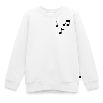 Musiknoten - Kinder Premium Organic Sweatshirt - Weiß - Vorne - AI Model Kid Male (0cm)