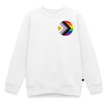 Pride Flag - Kinder Premium Organic Sweatshirt - Weiß - Vorne - AI Model Kid Male (0cm)