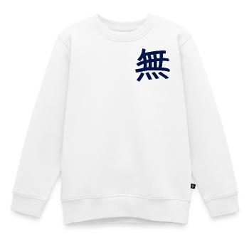 Leere / Nichts (Chinesisches Schriftzeichen) - Kinder Premium Organic Sweatshirt - Weiß - Vorne - AI Model Kid Male (0cm)