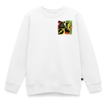 Roots Reggae Soundsystem - Kinder Premium Organic Sweatshirt - Weiß - Vorne - AI Model Kid Male (0cm)