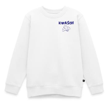 Croissant Kwasoh Illustration - Kinder Premium Organic Sweatshirt - Weiß - Vorne - AI Model Kid Male (0cm)