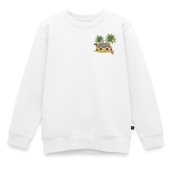 ER ICH - Kinder Premium Organic Sweatshirt - Weiß - Vorne - AI Model Kid Male (0cm)