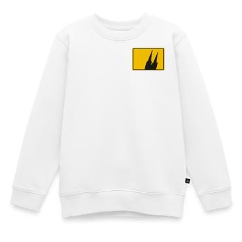 Kölner Dom Köln Ortsschild - Kinder Premium Organic Sweatshirt - Weiß - Vorne - AI Model Kid Male (0cm)