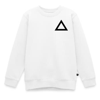 Dreieck Rand - Kinder Premium Organic Sweatshirt - Weiß - Vorne - AI Model Kid Male (0cm)
