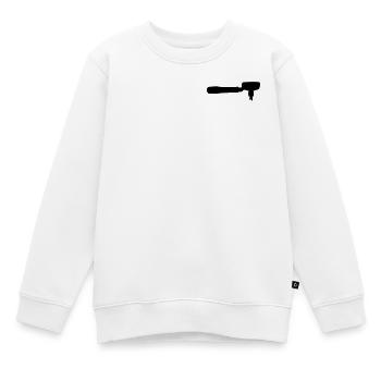 Hier sind die finalen Metadaten für dein minimalis - Kinder Premium Organic Sweatshirt - Weiß - Vorne - AI Model Kid Male (0cm)