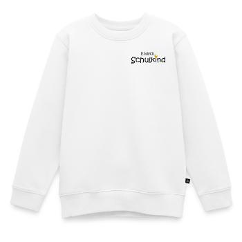 endlich Schulkind - Kinder Premium Organic Sweatshirt - Weiß - Vorne - AI Model Kid Male (0cm)