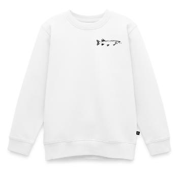 Pike Pike Motif - Kids Premium Organic Sweatshirt - white - Front - AI Model Kid Male (0cm)