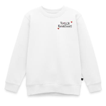 Merry Christmas Wishes - Kids Premium Organic Sweatshirt - white - Front - AI Model Kid Male (0cm)
