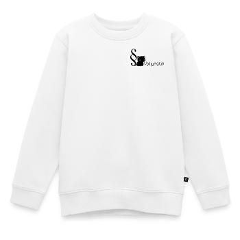 Jura Katze Volljuristin - Kinder Premium Organic Sweatshirt - Weiß - Vorne - AI Model Kid Male (0cm)