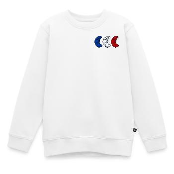 Land Frankreich Croissants - Kinder Premium Organic Sweatshirt - Weiß - Vorne - AI Model Kid Male (0cm)