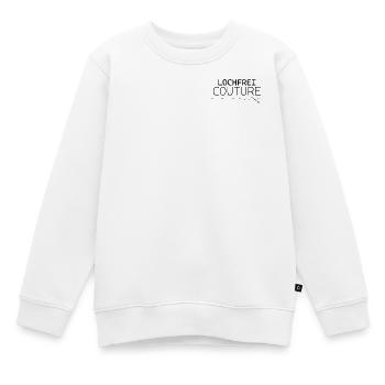 Lochfrei Couture – Lustiges Statement Design - Kinder Premium Organic Sweatshirt - Weiß - Vorne - AI Model Kid Male (0cm)