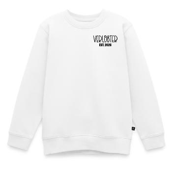 Verlobung Verlobter 2026 - Kinder Premium Organic Sweatshirt - Weiß - Vorne - AI Model Kid Male (0cm)
