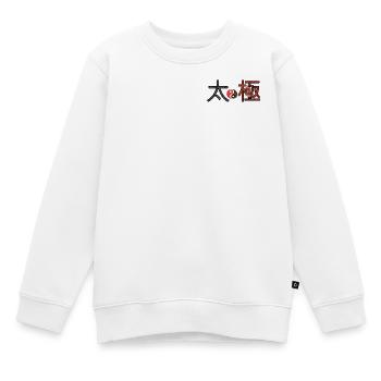 Tai-chi - Sweat Premium enfant bio - blanc - Devant - AI Model Kid Male (0cm)