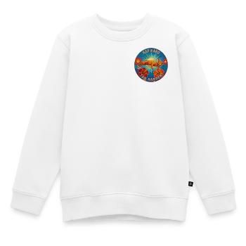 Nap Hard Tan Harder  Tropical - Sweat Premium enfant bio - blanc - Devant - AI Model Kid Male (0cm)