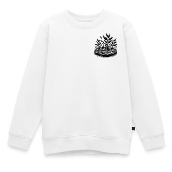 Meer voller Leben – Pflanzen statt Plastik - Kinder Premium Organic Sweatshirt - Weiß - Vorne - AI Model Kid Male (0cm)