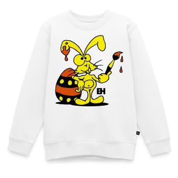 Osterhase - Kinder Premium Organic Sweatshirt - Weiß - Vorne - AI Model Kid Male (0cm)