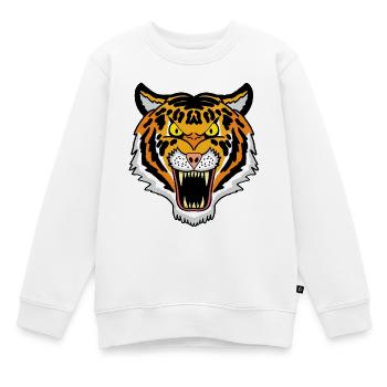Tigre du Bengale - Sweat Premium enfant bio - blanc - Devant - AI Model Kid Male (0cm)