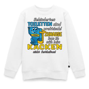 Toilettes pour handicapés - Sweat Premium enfant bio - blanc - Devant - AI Model Kid Male (0cm)