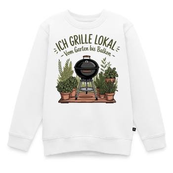Lokal Grillmeister Design - Kinder Premium Organic Sweatshirt - Weiß - Vorne - AI Model Kid Male (0cm)