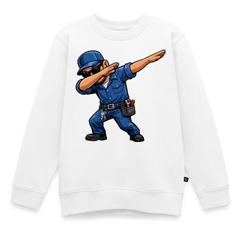 Gardien de toilette - Sweat Premium enfant bio - blanc - Devant - AI Model Kid Male (0cm)