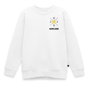 Schulkind 2026 - Kinder Premium Organic Sweatshirt - Weiß - Vorne - AI Model Kid Male (0cm)