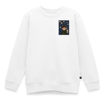 Light under the stars - Kids Premium Organic Sweatshirt - white - Front - AI Model Kid Male (0cm)