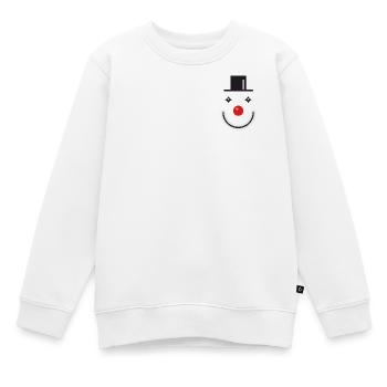 clown - Kinder Premium Organic Sweatshirt - Weiß - Vorne - AI Model Kid Male (0cm)