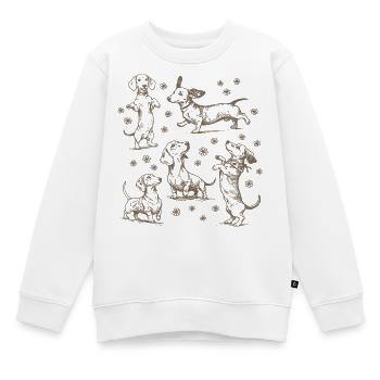 Teckel Teckel Chiens Teckels Teckel Chien teckel Teckel - Sweat Premium enfant bio - blanc - Devant - AI Model Kid Male (0cm)