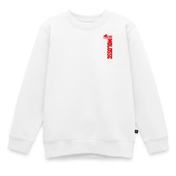 Staff Rouge en Silhouette Verticale - Sweat Premium enfant bio - blanc - Devant - AI Model Kid Male (0cm)