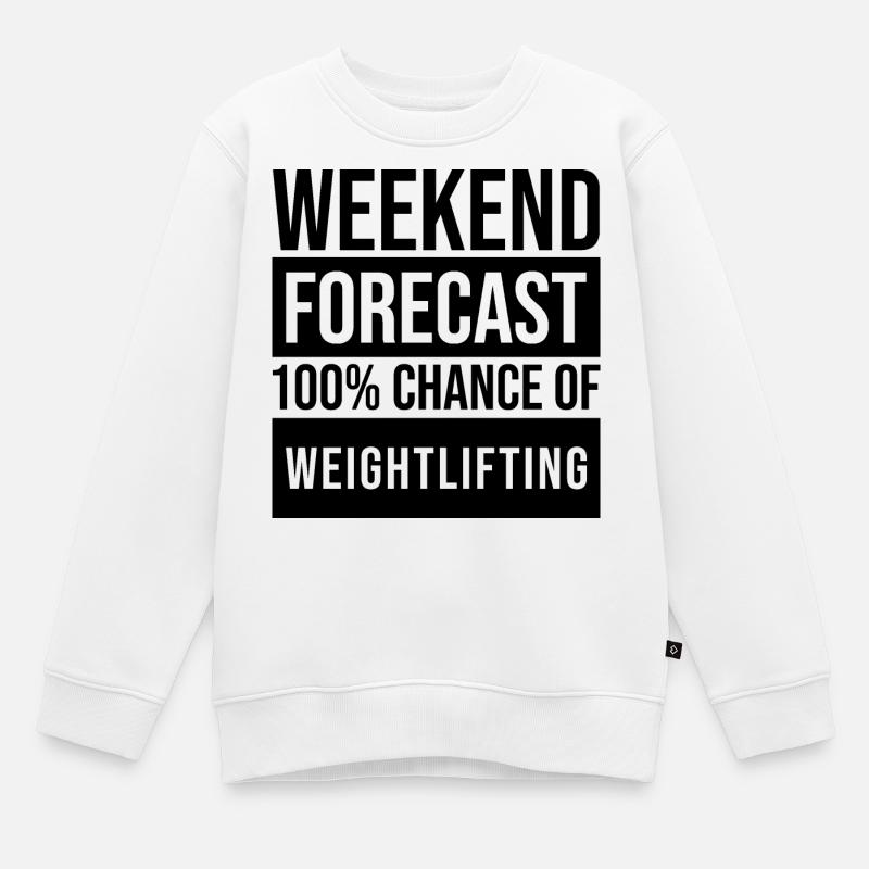 Poids - Sweat Premium enfant bio - blanc