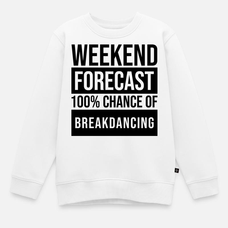 Danse break - Sweat Premium enfant bio - blanc