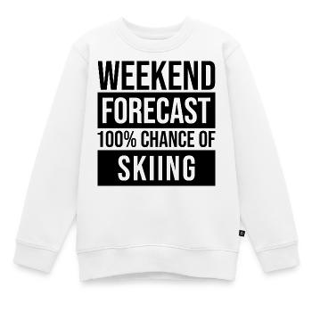 Ski Ski Ski - Kinder Premium Organic Sweatshirt - Weiß - Vorne - AI Model Kid Male (0cm)