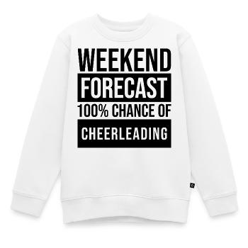 Cheerleader Cheerleader Cheerleader - Kinder Premium Organic Sweatshirt - Weiß - Vorne - AI Model Kid Male (0cm)
