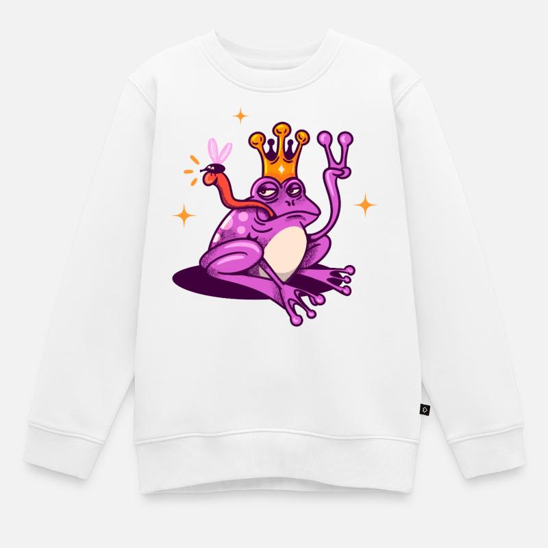 Prince Toad - Kids Premium Organic Sweatshirt - white