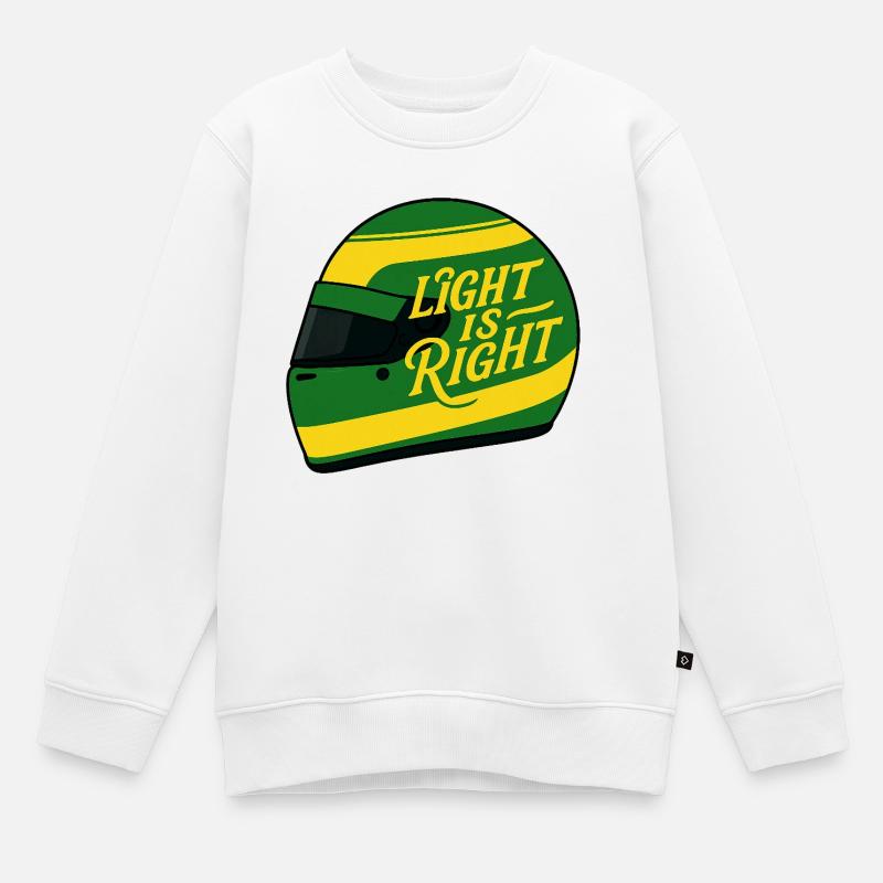 Das Licht hat Recht - Kinder Premium Organic Sweatshirt - Weiß