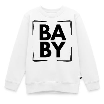 BABY - Kinder Premium Organic Sweatshirt - Weiß - Vorne - AI Model Kid Male (0cm)