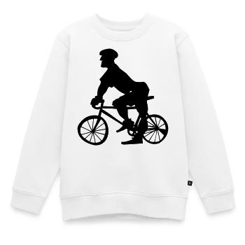 Fahrrad Polizei / Fahrrad Macho - Kinder Premium Organic Sweatshirt - Weiß - Vorne - AI Model Kid Male (0cm)