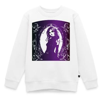 Girl fee gotic elfe depressiv mutig pwr Halloween - Kinder Premium Organic Sweatshirt - Weiß - Vorne - AI Model Kid Male (0cm)