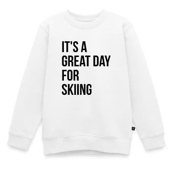 Ski Ski Ski - Kinder Premium Organic Sweatshirt - Weiß - Vorne - AI Model Kid Male (0cm)