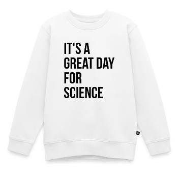 Science Science Science - Sweat Premium enfant bio - blanc - Devant - AI Model Kid Male (0cm)